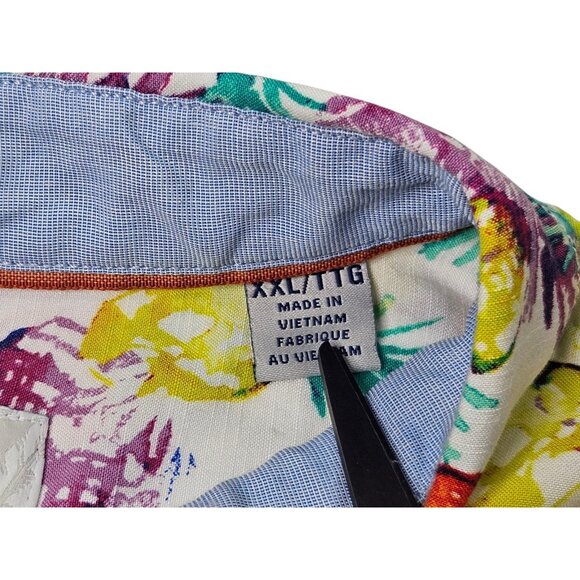 Tommy Bahama The Veracruz Cay Shirt Pineapple Hawaiian Colorful Aloha Men's 2XL - Picture 5 of 10